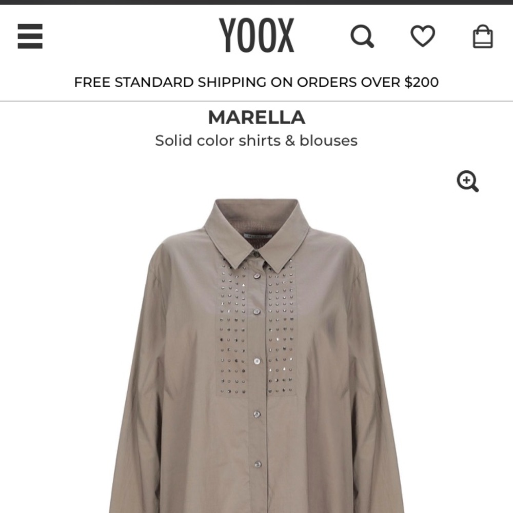 Marella Black Button Down Shirt - image 8